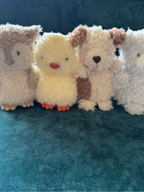 Jellycat Fluffy babies - owl, chick, puppy and kitty